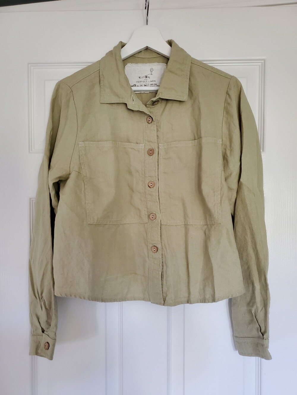 Not Perfect Linen Ljubljana Shirt In Desert Sage